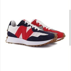 New Balance 327 Men's Red and Navy Sneakers